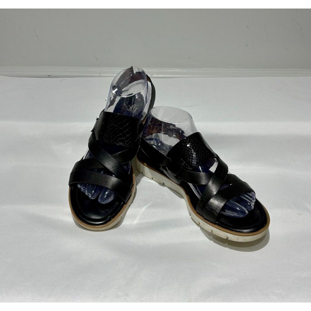 Söfft Black Platform Sandals  Size 8.5
